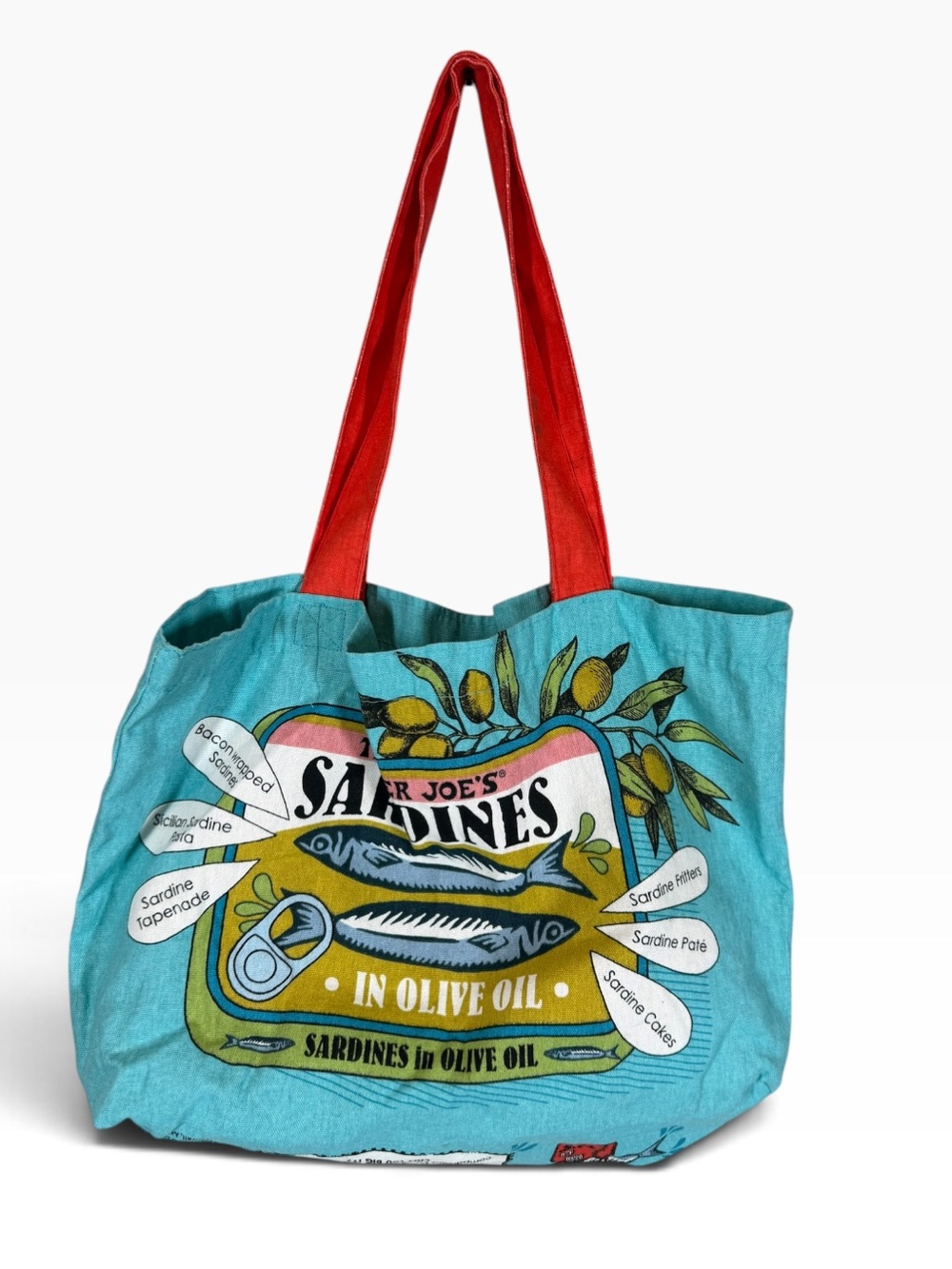 TRADER JOE'S Sardine Cloth Shopper Tote
